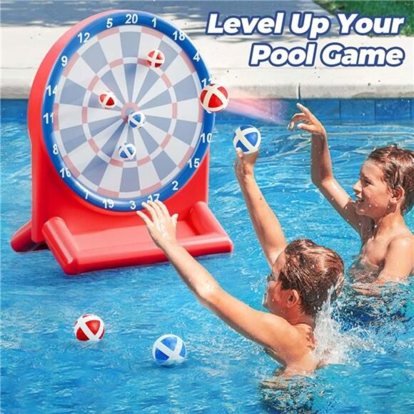 Swimming Pool Wave Kids Fun Pool Toys, Inflatable Dart Board Water Games‎ - Picture 2 of 6